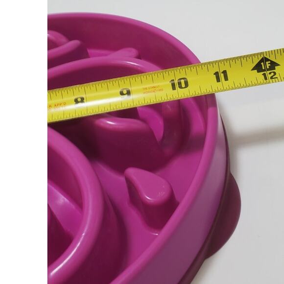 Outward Hound dog bowl Slow Feeder PINK Puzzle Feeder Heavy Duty, PRE-OWNED - Picture 3 of 4